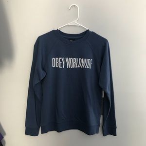 NWT Lightweight Obey crew neck sweatshirt